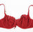 Aubade Bahia, a great demi bra. Firm for great support. Style 5015. Color Red.