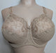 Chantelle Cachemire, a plus size full cup bra. Color Beige. Style 3371. Front view.