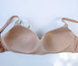 Chantelle Comfort, lots of support in a wireless bra. Color Beige. Style C13G20. Inside view.