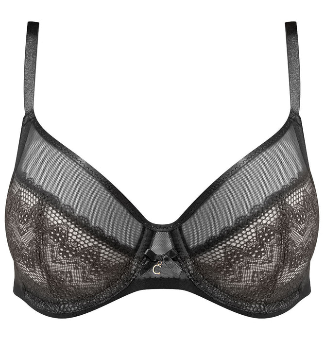 Chantelle Revele Moi, a best selling full cup bra. Comfort. Style 1571. Color Black.