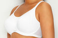 Elomi Energise, an encapsulation sports bra. UK Size. Color White. Style EL8040.