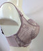 A limited edition Empreinte Thalia bra, this balconette bra is a great hard to find gem. Style 0856.. Color Lilas. Side view.