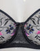Fantasie Aurelia, a balconnette bra with wonderful embroidery. Color Black. Style FL101007. Gore view.