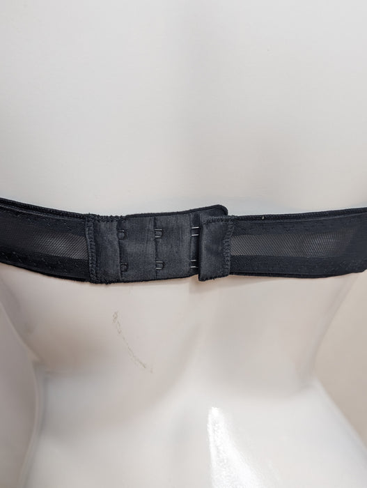 Fantasie Aurelia, a balconnette bra with wonderful embroidery. Color Black. Style FL101007. Back view.