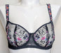 Fantasie Aurelia, a balconnette bra with wonderful embroidery. Color Black. Style FL101007. Front view.
