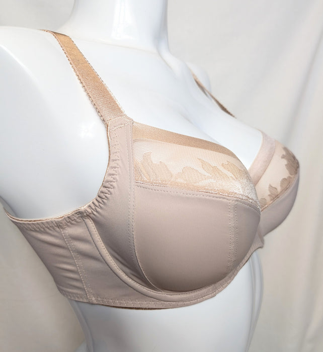 Fantasie Illusion side support bra in beige on a mannequin. Style FL2982. Side view.