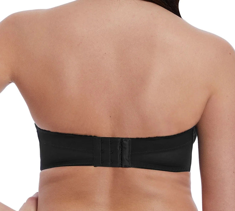 Freya Cameo, a great supportive strapless bra. Color Black. Style AA3136.