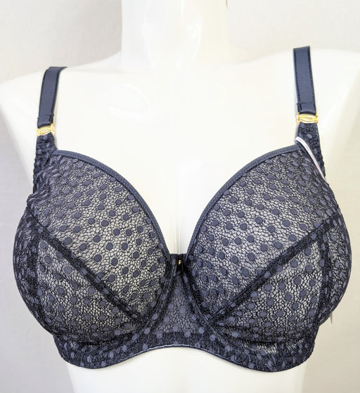 Freya Starlight, a beautiful balcony cut bra. Style AA5201. Color Slate.