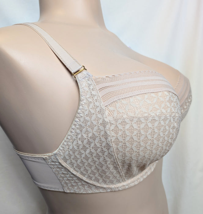 Beige Freya bra, Viva, on a mannequin against a white background. Style AA5641. Side view.