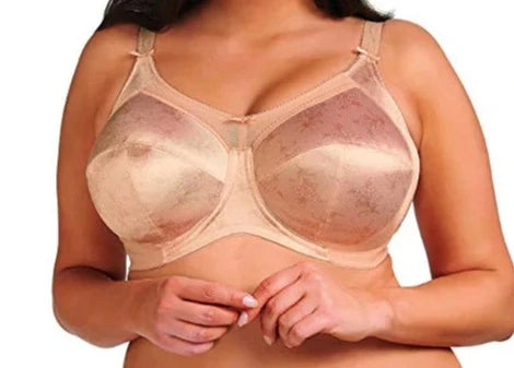 Goddess Clara, a full coverage bra. Style GD6630. Color Beige.