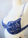 La Perla Picadilly, a beautiful bra on sale. Color Cobalt. Style 900145. Side view.