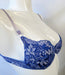 La Perla Picadilly, a beautiful bra on sale. Color Cobalt. Style 900145. Side view.