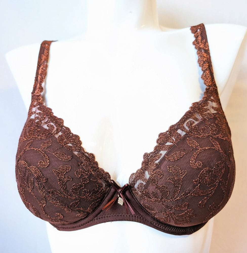 Marie Jo Serena, a pushup bra with removable pads. Color Chestnut. Style 0102557.