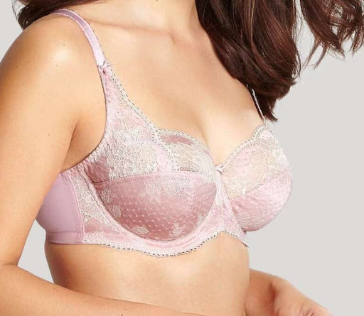 Panache Clara, a vibrant full cup bra for the full bust. Color Pink Champagne. Style 7255.