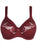 Prima Donna Orlando, a full cup bra that oozes comfort. Front view. Style 0163157. Color Deep Cherry.