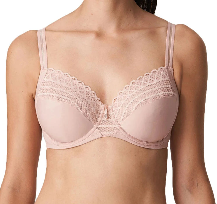 Prima Donna Twist, East End, an excellent full cup bra. Side view. Color Powder Rose. Style 0141930.