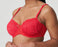Prima Donna Twist, Geneve, a comfortable full cup bra. Style 0142070. Color Lipstick. Side view.