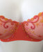Simone Perele Delice, a fancy demi bra. Style 12X330. Color Mango. Gore view.