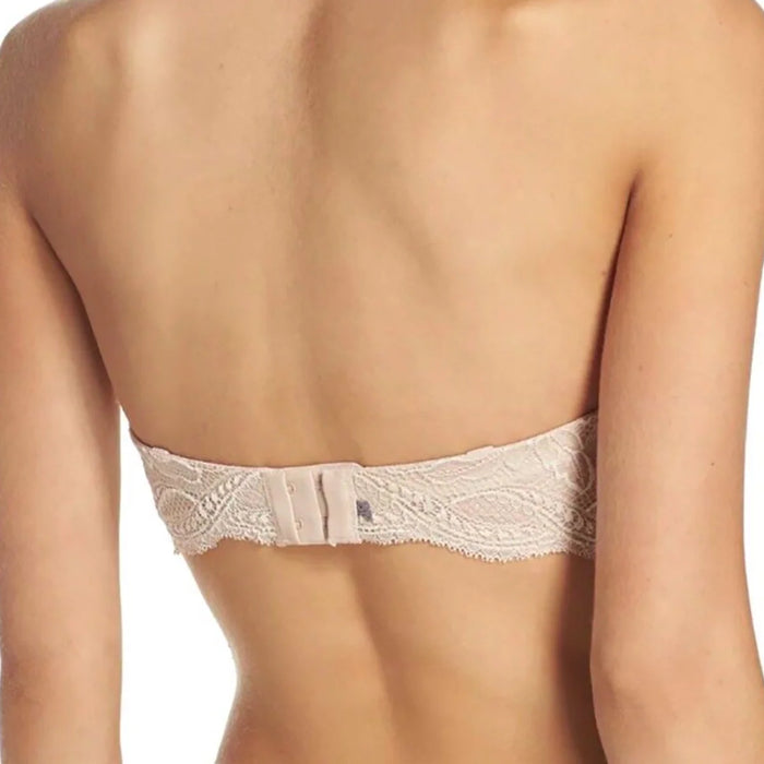 Simone Perele Eden strapless bra. Wear it with or without straps. Color Beige. Style 12E302.