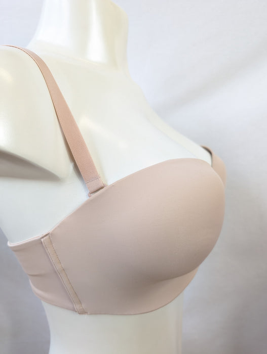 Simone Perele Essential, a premium strapless bra. Color Beige. Style 13V303. Side view.