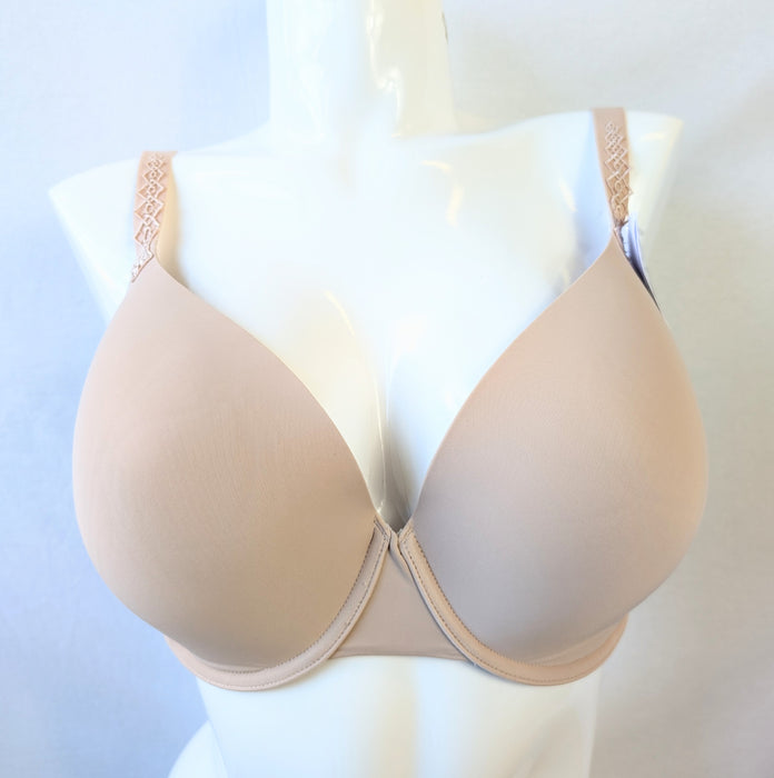 Simone Perele Muse, a padded plunge bra. Style 12C362. Color Beige. Front view.