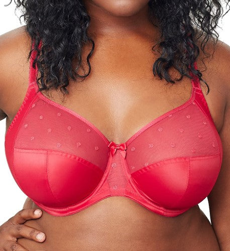 From Panache's Sculptresse line comes an unlined, unpadded, supportive, multipart cup bra with side support panels to center the breasts. Style  9375.