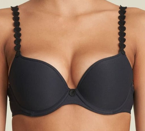This bra ranks as one of the best pushup bras, from Marie Jo, Tom, with light padding and contour cups for great shape and cleavage. Color Black. Style 0220827.