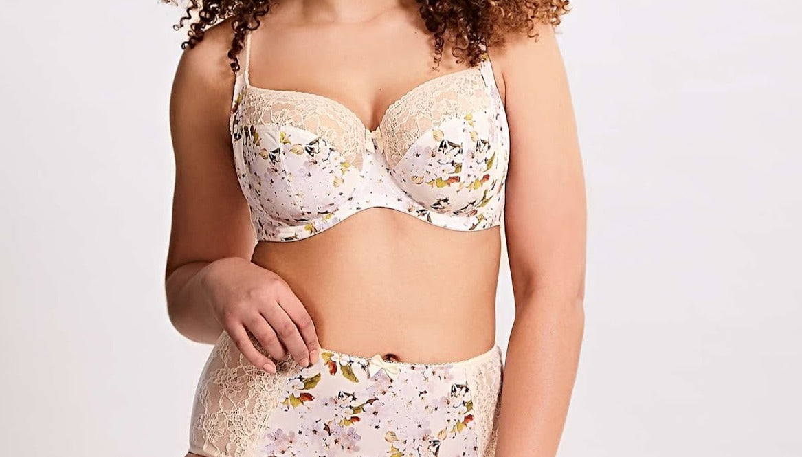 Sculptresse by Panache, Chi Chi, a balconette, side support bra in Summer Flower. Style 7695.