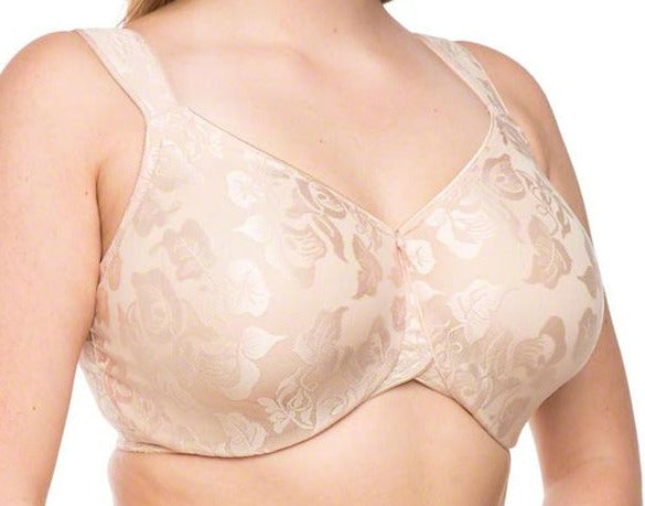 Wacoal Awareness, a seamless bra for the full bust, it lifts and shapes with great results. Color Sand. Style 85567.