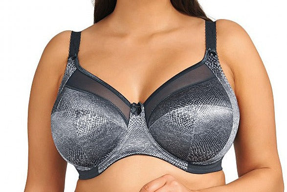Goddess on sale, Kayla, a wireless bra with great support in a grey color. Style GD6161.
