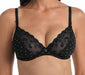 From Anita's Rosa Faia line, Louisa, is a supportive plunge bra made with a soft microfibre and floral embroidery. A discontinued bra at a low price. Color Black. Style 5658.