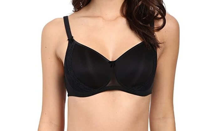 Anita Lace Rose, a wireless, classic tshirt style bra with great shape and smooth lines. Color black. Style 5618.