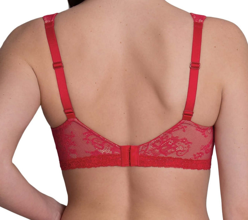 Anita Abby, a seamless supportive wireless bra. Color Red. Style 5218.