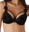 Aubade Siberian Dream, a comfortable plunge bra with loads of style. Color Black. Style X408.