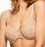 A favorite, this Chantelle bra, Revel Moi, is a full cup packed with style. Color beige. Style 1571.