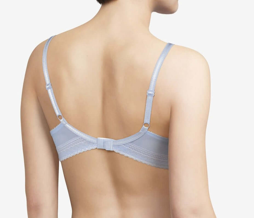 Chantelle Festivite, a plunge, lovely bra. Color Icy Blue. Style 3682.
