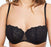 Chantelle Pyramide, a demi comfortable bra with great support. On sale. Color black. Style 1465.