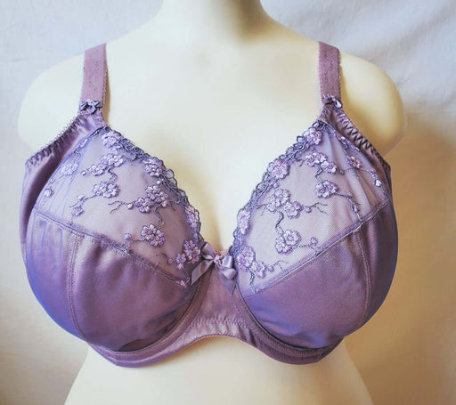 Elomi Suzie, a premium plunge bra for the full bust. Color Rose. Style EL8090.