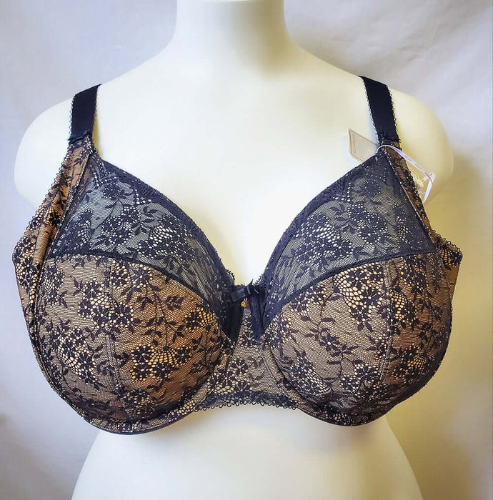 Elomi Tia, a bandless full coverage bra on sale. Color Black. Style EL4280.