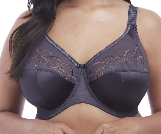 This Elomi bra, Cate, a full cup bra ideal for the plus size, full bust woman. Great support at an affordable price. Color Anthracite. Style EL4030.