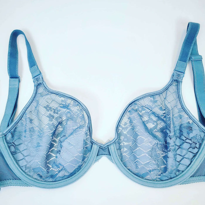 Empreinte Melody, a plunge bra with great style. Color Glacier. Style 1486.