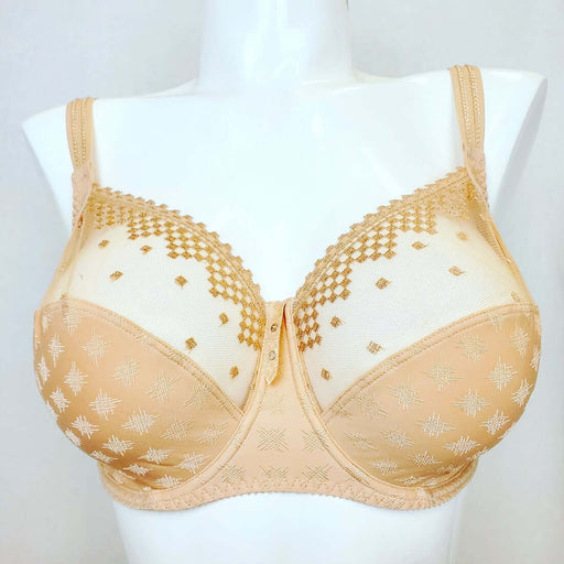 Empreinte Jazz a full cup bra that gives you great coverage, support and comfort. Color Beige. Style 07189.