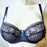 Empreinte Victoria, a balconette bra with high style. Color Navy. Style 08194.