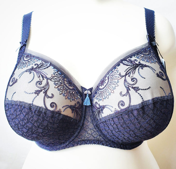 Empreinte Victoria, a full cup bra on sale. Color Navy. Style 07194.