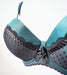 Ewa Michalak Piep, a lined, demi bra with removable padding. Color Green. Style 796.