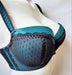 Ewa Michalak Piep, a lined, demi bra with removable padding. Color Green. Style 796.