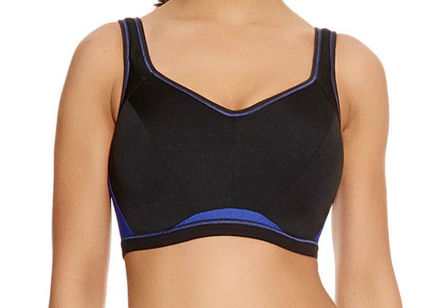 Freya Active Epic sports bra, an encapsulation bra for high impact activities. UK Size. Color Black. Style AA4004.