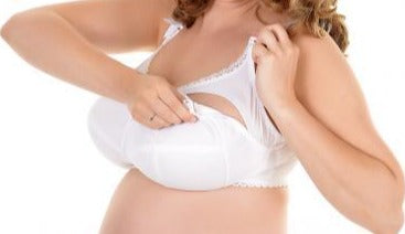 Freya Rosie, a wireless nursing bra with drop down cups. Color White. Style AA1212.