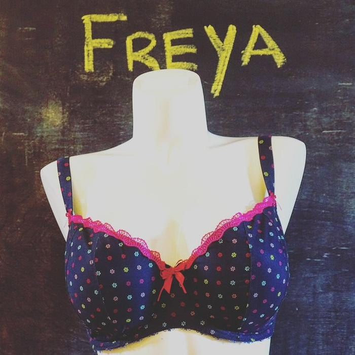Patsy by Freya. A sexy half cup underwire bra made of a beautiful fabric has soft padding for natural shaping and support. Style 1223.