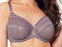 Glamorise Elegance Lace, a full coverage lacey bra. Premium support and coverage. Color Grey. Style 9845.